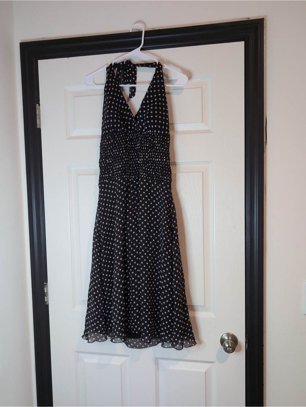Large vintage y2k polka dot halter Charlotte russe dress